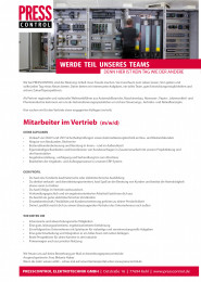 presscontrol stellenanzeige mitarbeiter vertrieb